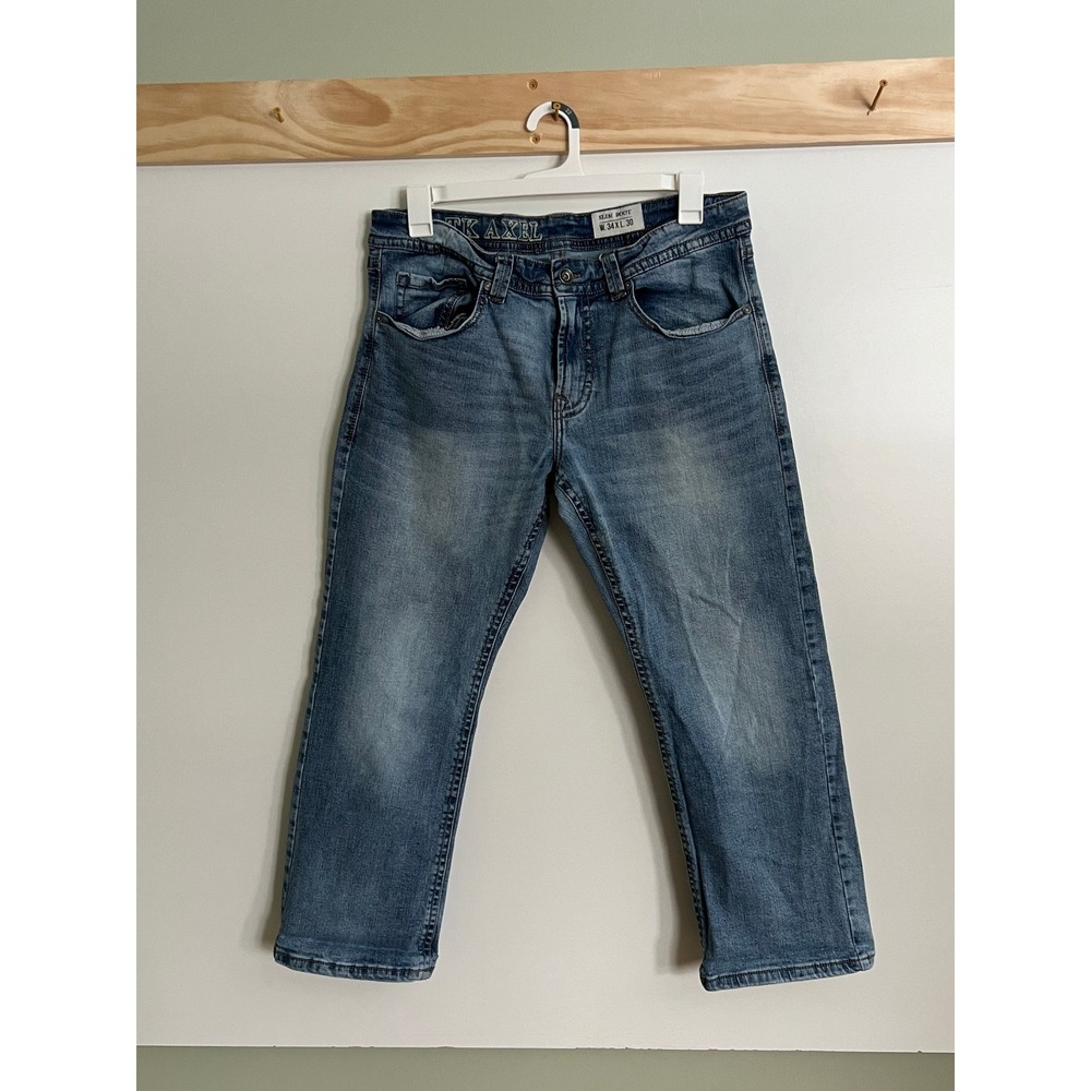 TK Axel Jeans Slim Bootcut Denim Men Size 34x30